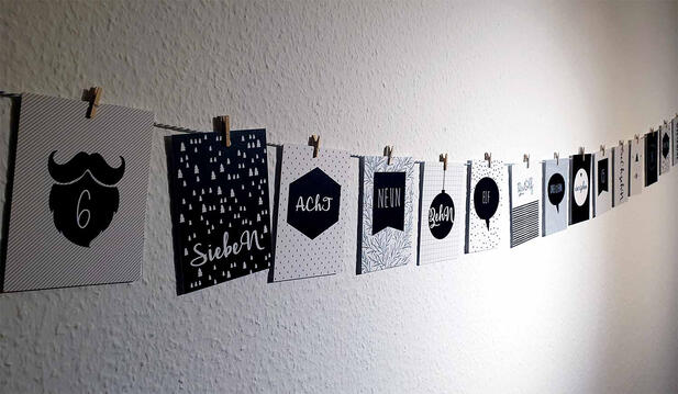 Advent calendar (one of many).