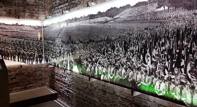 The documentation centre at the former rally grounds.