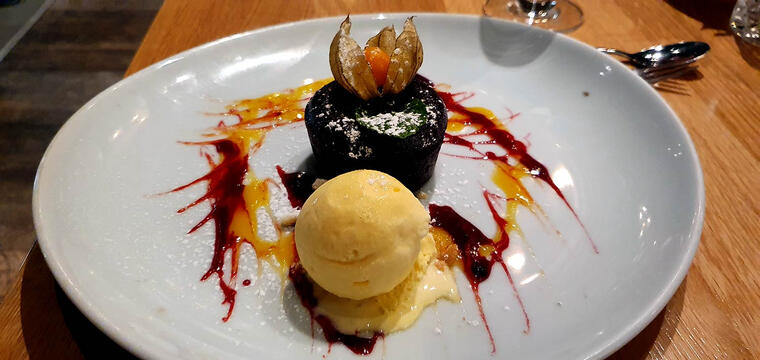 Birthday dinner at "Portale 50" in Karlsruhe.