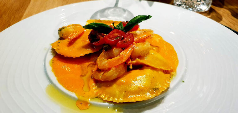 Birthday dinner at "Portale 50" in Karlsruhe.